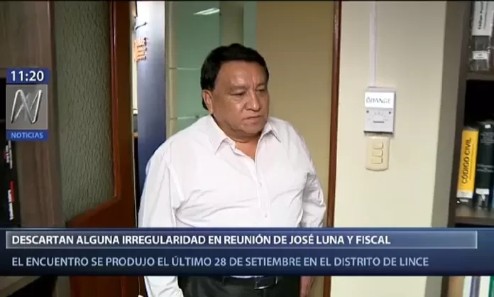 José Luna Gálvez Descartan alguna irregularidad en encuentro con