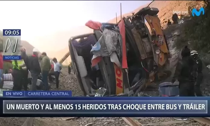 Carretera Central Un Muerto Y Al Menos 20 Heridos Tras Choque Entre