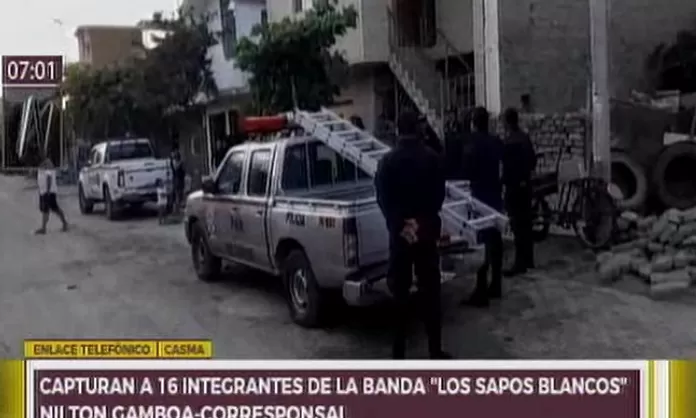 Capturan A 16 Integrantes De Una Banda De Narcotraficantes En Casma