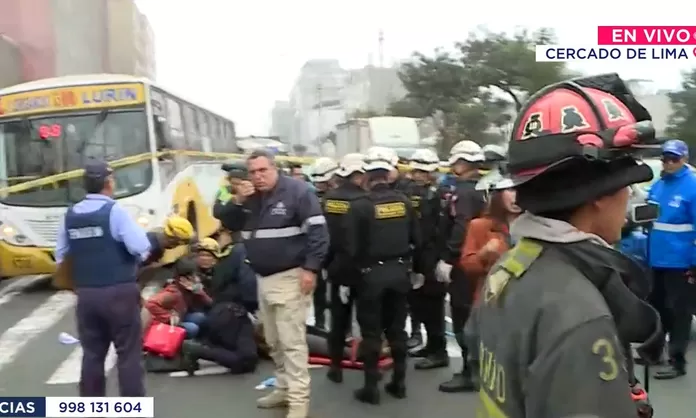 Cercado de Lima Accidente de tránsito deja seis heridos en avenida