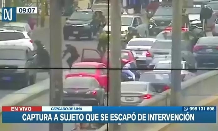 Cercado De Lima Capturan A Sujeto Que Habr A Escapado De Intervenci N