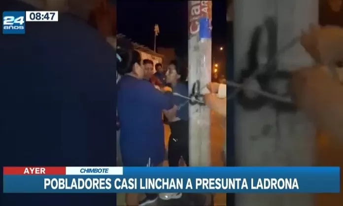 Chimbote Pobladores Casi Linchan A Presunta Ladrona Canal N