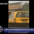 Circuito de Playas: usuarios reportan que llama es transportada en taxi