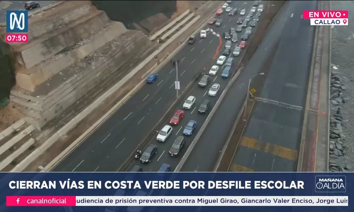 Costa Verde Callao Tr Fico Por Cierre De Tramo Por Desfile Canal N