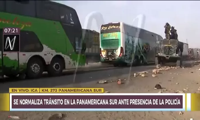 Ica Se Producen Enfrentamientos Entre Manifestantes Y La Pnp Por