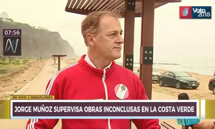 Jorge Mu Oz Supervis Obras Inconclusas En La Costa Verde Canal N