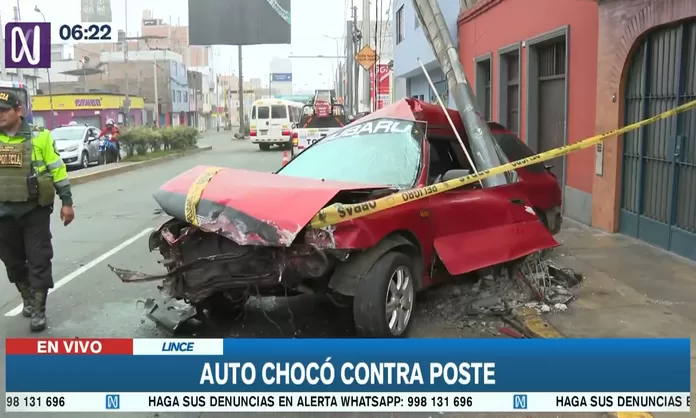 Lince Poste A Punto De Caer Tras Ser Impactado Por Auto Canal N