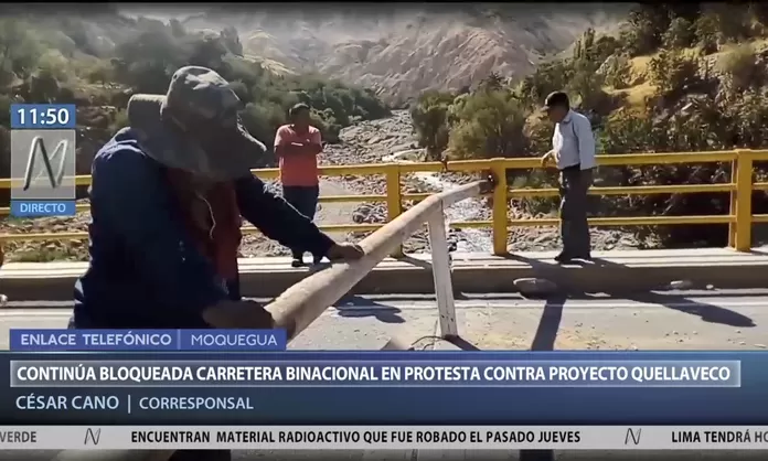 Moquegua Se Intensifica Bloqueo De Carretera En Protesta Contra