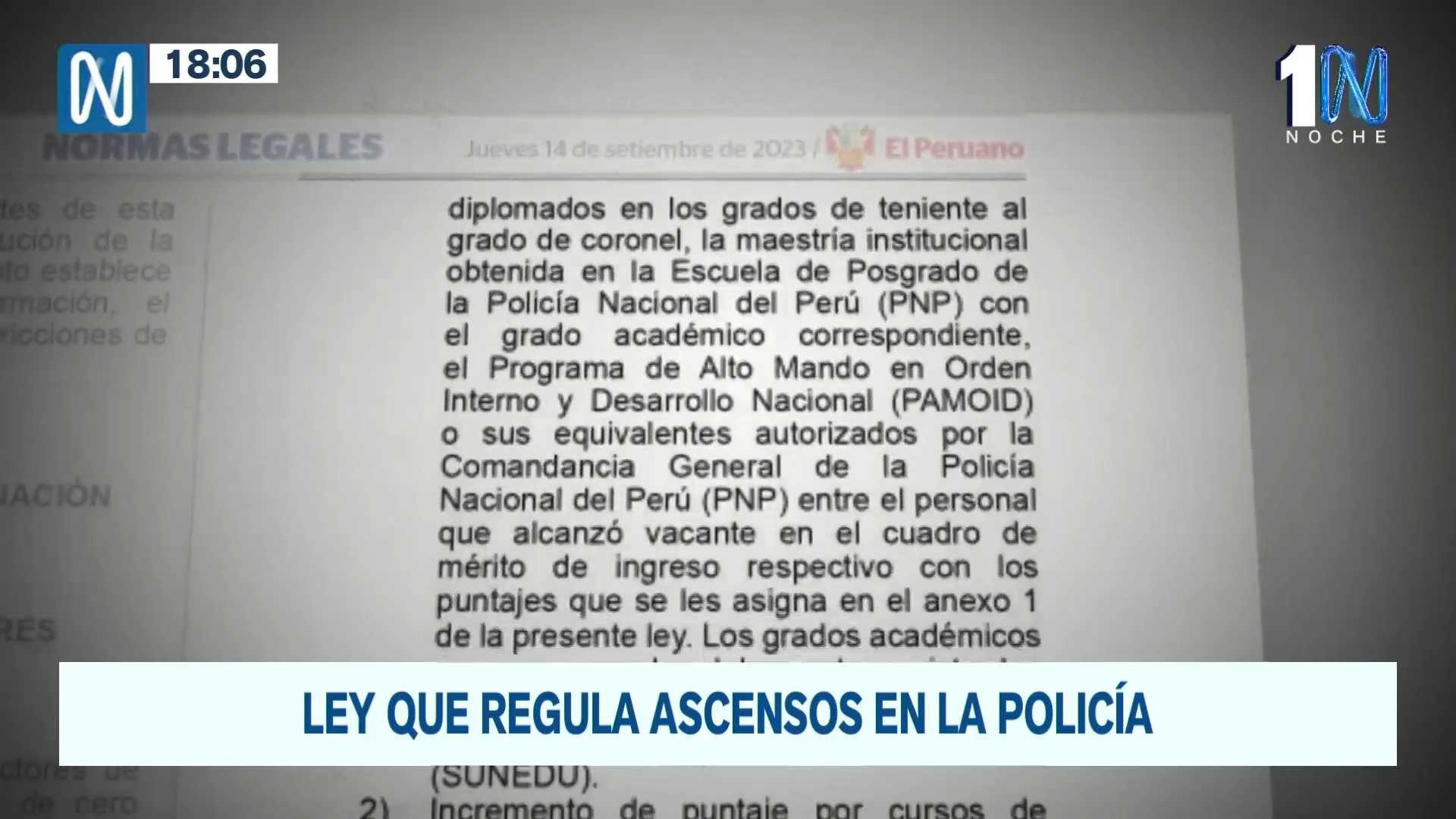 Publican nueva ley que regula los ascensos en la Policía Nacional del