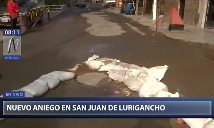 San Juan de Lurigancho nuevo aniego se registró esta mañana Canal N