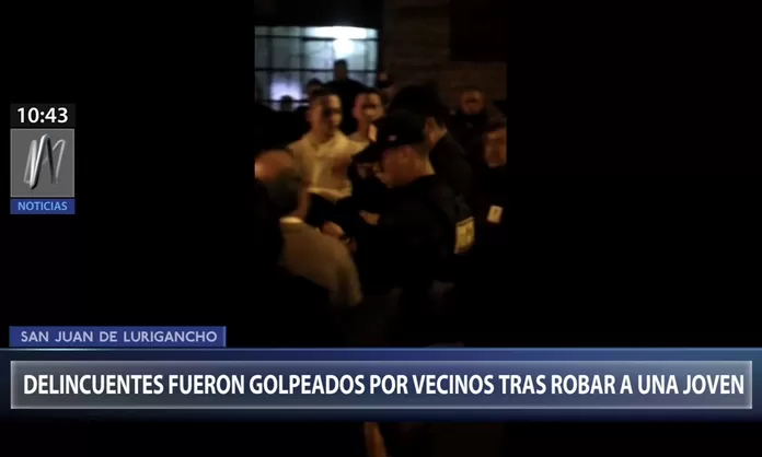 SJL Vecinos Golpean A Delincuentes Que Asaltaron A Una Joven Canal N