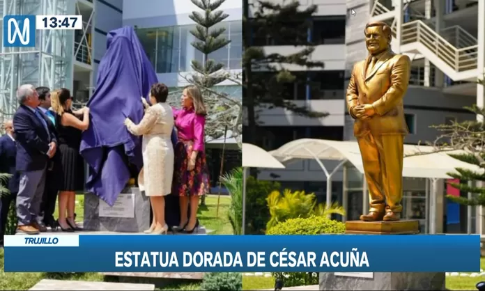 Trujillo Retiran Estatua Dorada De C Sar Acu A Develada En Su