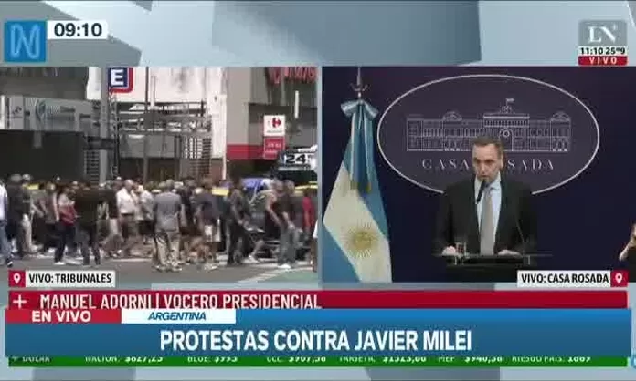 Protestas Contra Megadecreto De Javier Milei Canal N