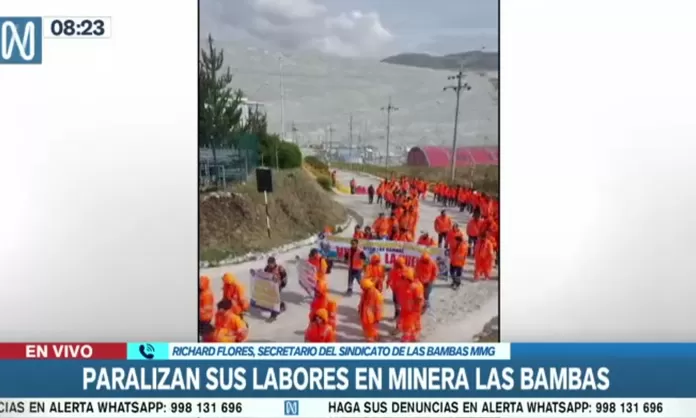 Las Bambas Trabajadores Mineros Iniciaron Huelga En Apur Mac Canal N