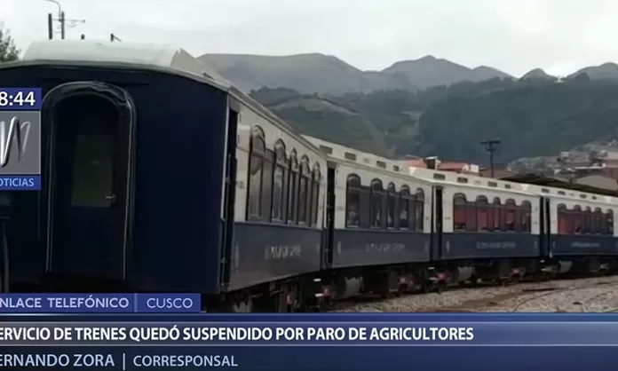 Cusco se suspendió el servicio de trenes a Machu Picchu por paro