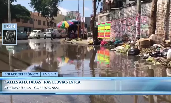 Ica Calles Amanecieron Inundadas Luego De Horas De Intensas Lluvias