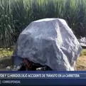 La Libertad: 3 muertos y al menos 15 heridos dejó choque entre bus y camioneta