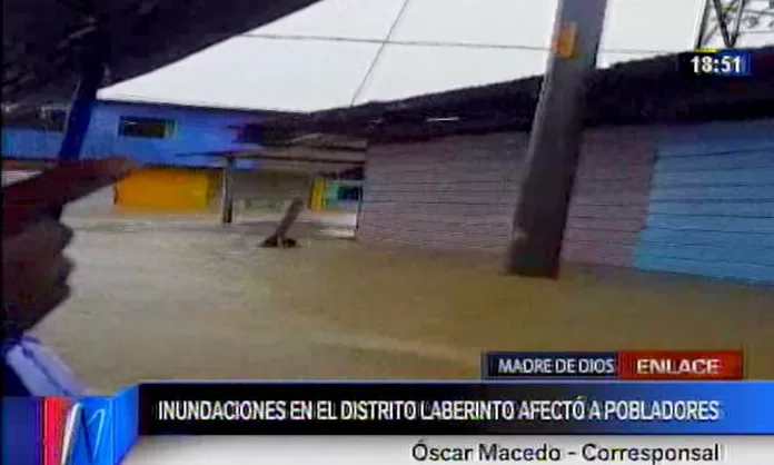 Madre de Dios desborde de río afectó a más de 900 pobladores del