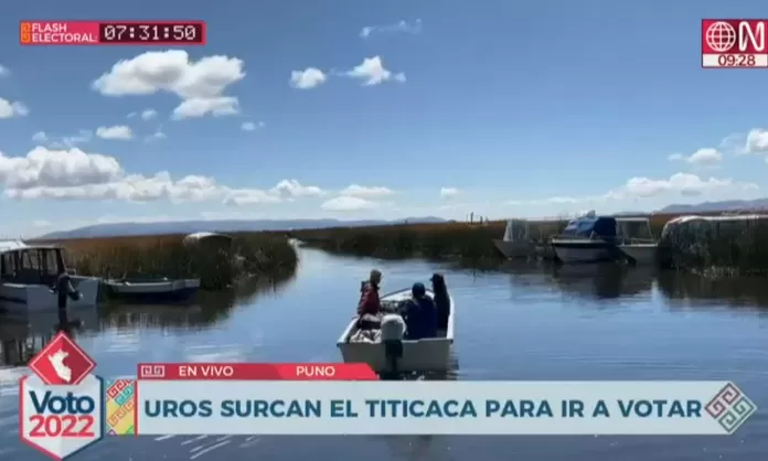 Puno Uros Surcan El Lago Titicaca Para Ir A Votar Canal N