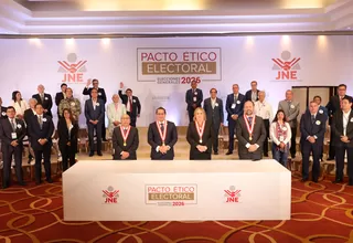 JNE: 30 partidos firmaron Pacto Ético Electoral para campañas respetuosas