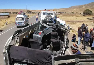 8 muertos deja triple choque en carretera Puno–Desaguadero