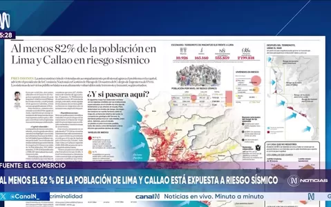 El 82% de Lima y Callao está expuesto a un alto riesgo sísmico
