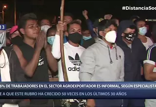 Sector agroexportador: El 96% de trabajadores es informal