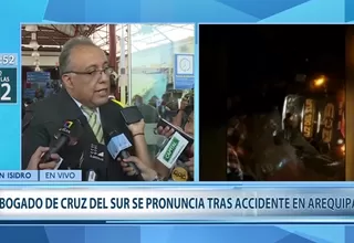 Defensa de Cruz del Sur: Suspendimos a los choferes de bus accidentado