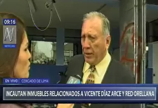 Abogado de Díaz Arce: Inmuebles no fueron adquiridos con dinero ilícito