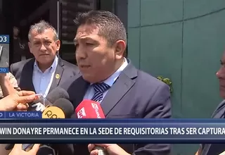 Defensa de Edwin Donayre: "Mi patrocinado prácticamente se entregó"