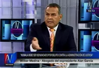 Abogado de García: Humala cometió delito contra la administración de justicia