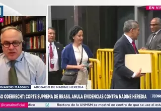 Abogado de Nadine Heredia: Pruebas del caso Odebrecht no son válidas ni en Perú ni Brasil