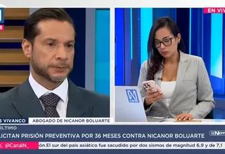 Abogado de Nicanor Boluarte: Hay una especie de obsesión procesal contra mi patrocinado