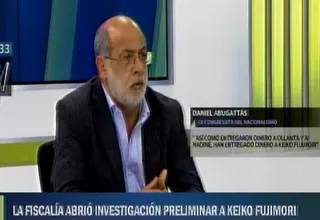 Abugattás: "No me cabe duda que Odebrecht entregó dinero a Keiko Fujimori"