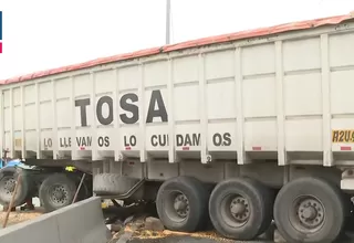 Accidente en Panamericana Sur genera caos vehicular masivo