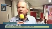 Acción Popular: Alfredo Barnechea criticó a Diez Canseco por candidatura de Valdez - Noticias de pucallpa