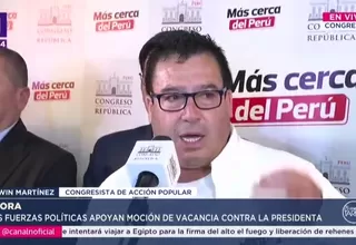 Acción Popular respalda la vacancia presidencial de Dina Boluarte