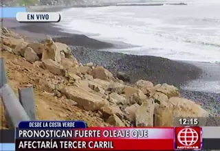 Acusan a Emape de arrojar grandes piedras en la Costa Verde