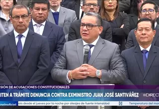 Admiten a trámite denuncia contra exministro Juan José Santiváñez