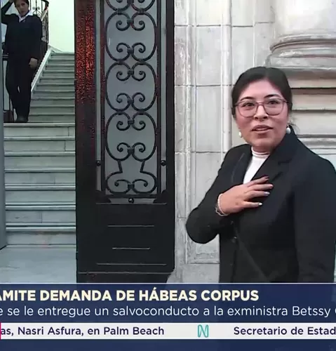 Admiten a trámite hábeas corpus a favor de Betssy Chávez