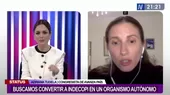 Adriana Tudela: “Proyecto de ley busca convertir a Indecopi en un organismo autónomo” - Noticias de adriana-tudela