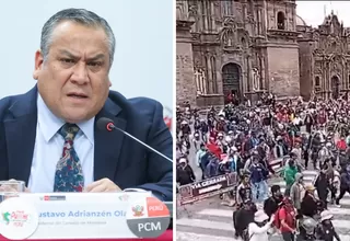 Adrianzén tilda de "desestabilizadores" a protestante en Cusco