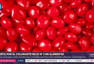 Alerta por colorante rojo N°3 que podría generar cáncer