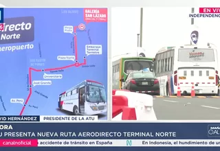 AeroDirecto: nueva ruta de buses entre aeropuerto y Plaza Norte