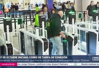 Aeropuerto Jorge Chávez: 27 de octubre iniciará cobro de la TUUA