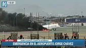 [VIDEO] Aeropuerto Jorge Chávez: Aeronave se incendia tras impactar contra vehículo en pista de despegue - Noticias de vehiculos