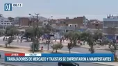 Aeropuerto Jorge Chávez: Trabajadores de mercado y taxistas se enfrentaron a manifestantes - Noticias de gobierno-regional-del-callao