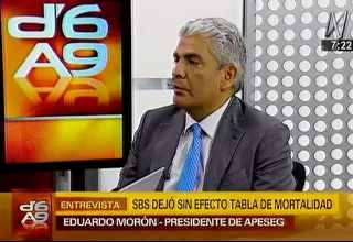 Aseguradoras: Tabla de mortalidad del INEI no importa para cálculo de pensiones