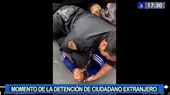 Agresión de venezolano a efectivo policial: Así fue detenido el sujeto - Noticias de agresion