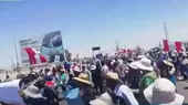 Agricultores bloquean vía que conduce a Chile - Noticias de tacna